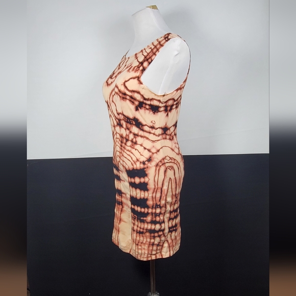 Reverse Tie Dye Custom Made Sleeveless Criss-Cross Dress Forever 21 - Picture 7 of 9